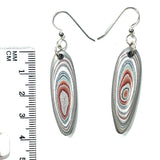 DVH Ford Focus C-MAX Fordite Earrings Michigan Assembly  40x13x5mm (6018)