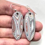 DVH Ford Focus C-MAX Fordite Earrings Michigan Assembly 45x18x5mm (6024)