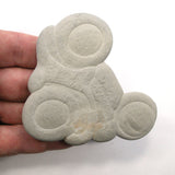 DVH Goddess on Motorcycle Fairy Stone Concretion Rock 91x76x8mm (5488)