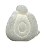 DVH Buddha Fairy Stone Concretion Goddess Rock Quebec 76x69x3mm (5492)