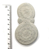 DVH Snowman Fairy Stone Concretion Goddess Rock Quebec 88x48x7mm (5505)