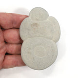 DVH Snowman Angel Fairy Stone Concretion Goddess Rock 92x60x10mm (5518)