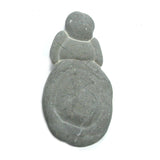 DVH Snowman Fairy Stone Concretion Goddess Rock 79x41x11mm (5543)