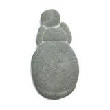 DVH Snowman Fairy Stone Concretion Goddess Rock 79x41x11mm (5543)