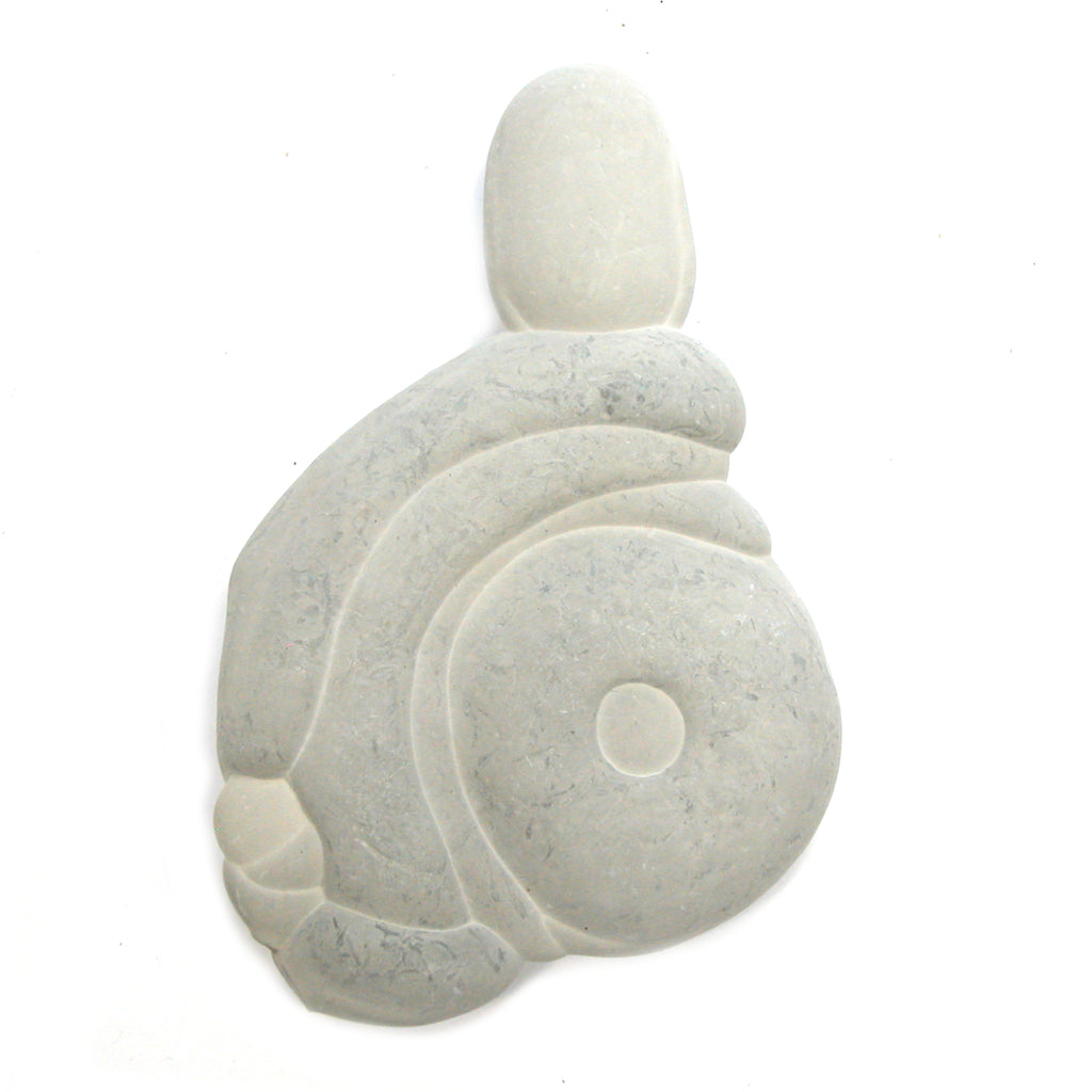 DVH Goddess in Wheelchair Fairy Stone Concretion Rock Quebec 79x41x11mm (5552) - DVHdesigns