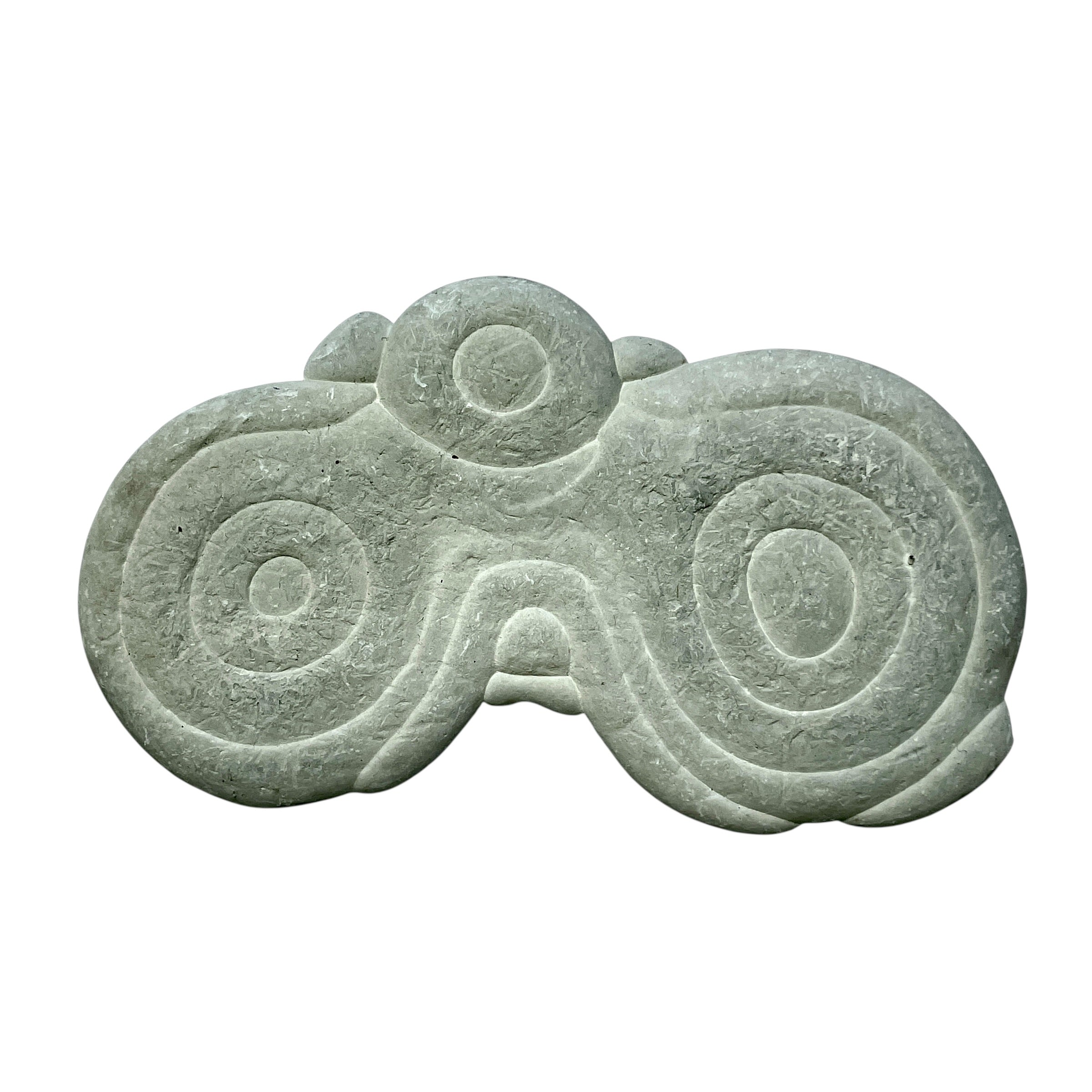 DVH Fairy Stone Goddess Rock Eyes w/ 3rd Eye Natural Concretion 142x72x9mm (6328) - DVHdesigns