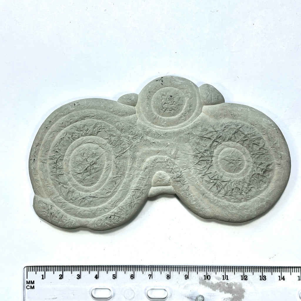 DVH Fairy Stone Goddess Rock Eyes w/ 3rd Eye Natural Concretion 142x72x9mm (6328) - DVHdesigns