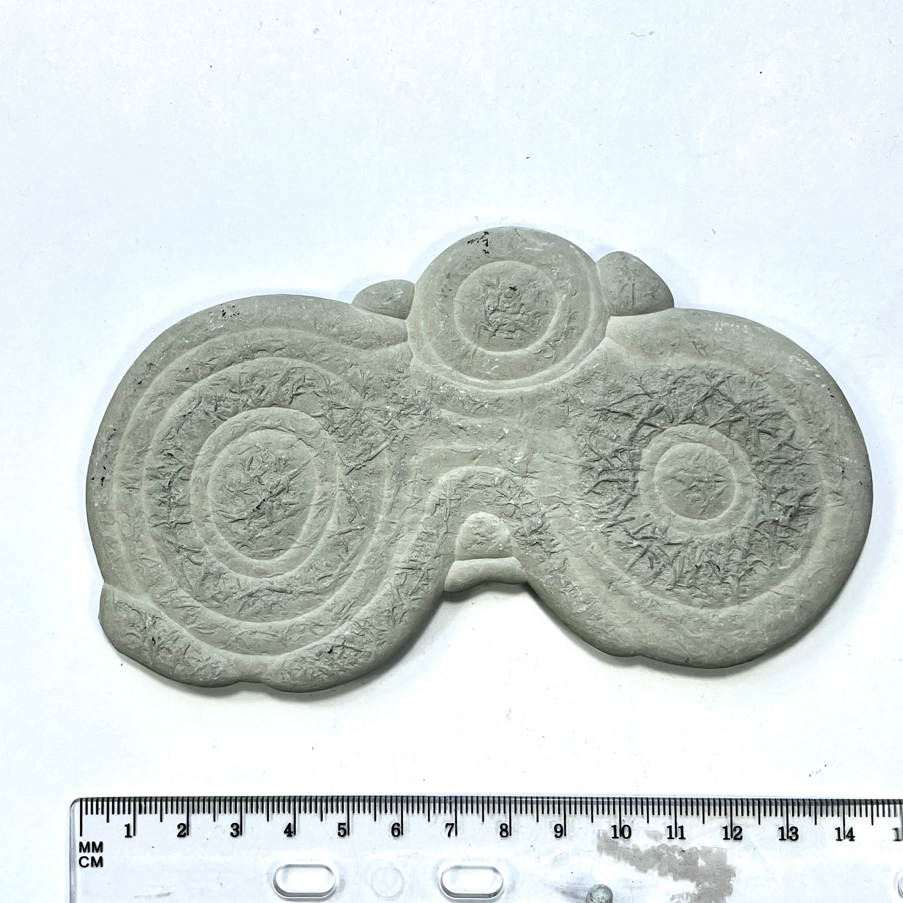 DVH Fairy Stone Goddess Rock Eyes w/ 3rd Eye Natural Concretion 142x72x9mm (6328) - DVHdesigns
