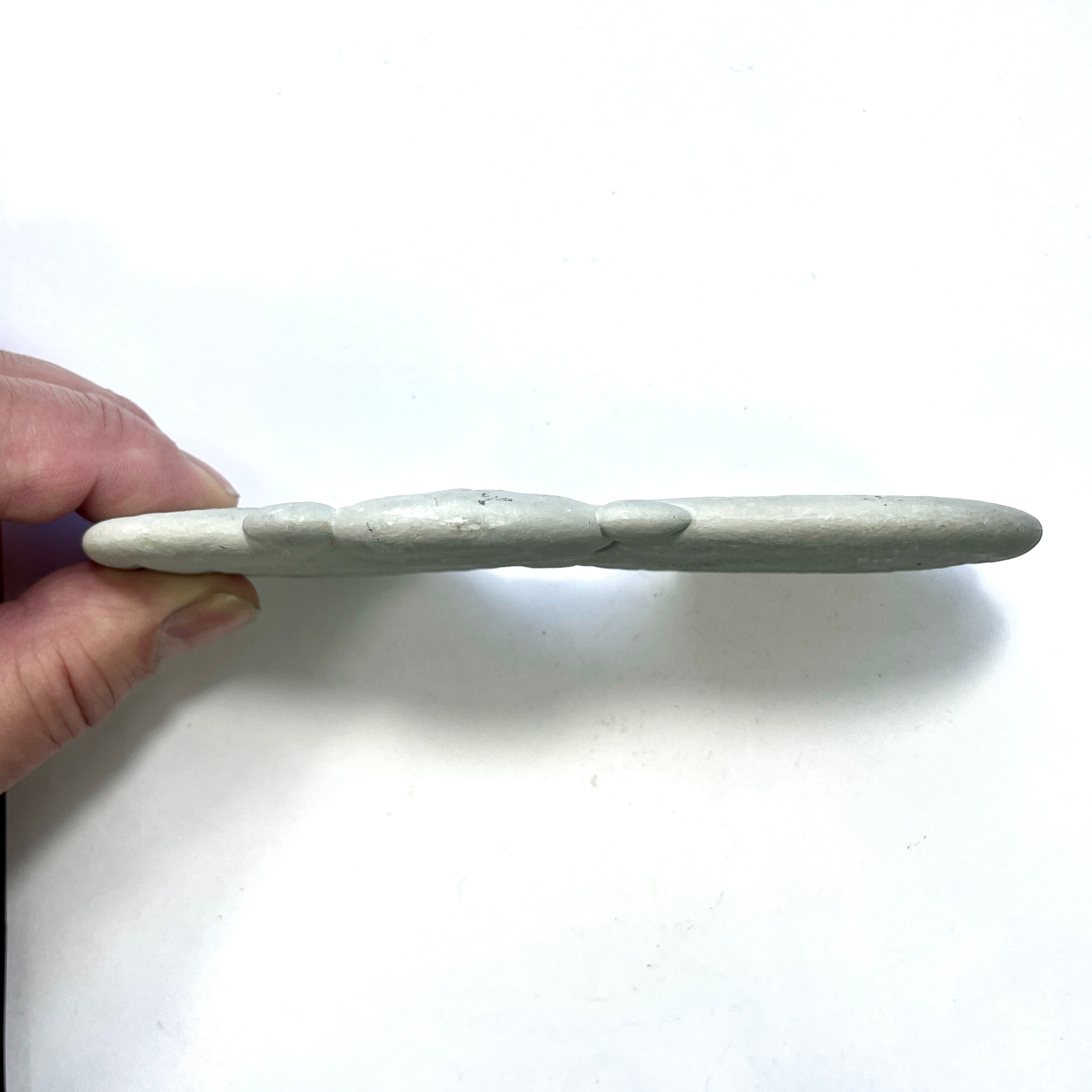 DVH Fairy Stone Goddess Rock Eyes w/ 3rd Eye Natural Concretion 142x72x9mm (6328) - DVHdesigns