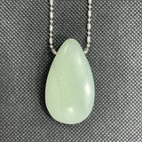 DVH Blue Kryptonite Glow in the Dark Teardrop Bead Strontium Aluminate 47x28x13mm (5867)