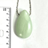 DVH Blue Kryptonite Glow in the Dark Teardrop Bead Strontium Aluminate 47x28x13mm (5867)