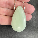 DVH Blue Kryptonite Glow in the Dark Teardrop Bead Strontium Aluminate 47x28x13mm (5867)