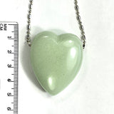 DVH Blue Kryptonite Glow in the Dark Heart Bead Strontium Aluminate 43x36x19mm (5868)