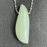 DVH Blue Kryptonite Glow in the Dark Swoosh Bead Strontium Aluminate 51x18x14mm (5870)