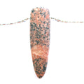 DVH Granite Striped Matte Finish Big Shield Bead OOAK 68x19x15mm (5619) - DVHdesigns