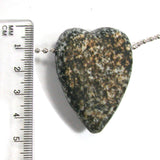 DVH Wolf Creek Radical Faerie Healed Heart of Stone Bead Pendant 44x32x15 (5321)