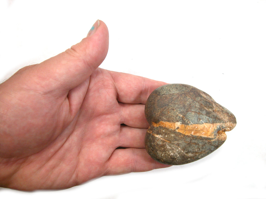 DVH Wolf Creek Radical Faerie Healed Heart Shark Palm Stone 66x56x24 (5338) - DVHdesigns