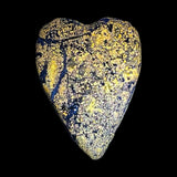 DVH Fluorescent Sphalerite Heart Bead, Horn Silver Mine, Utah, 41x30x16mm (5839)