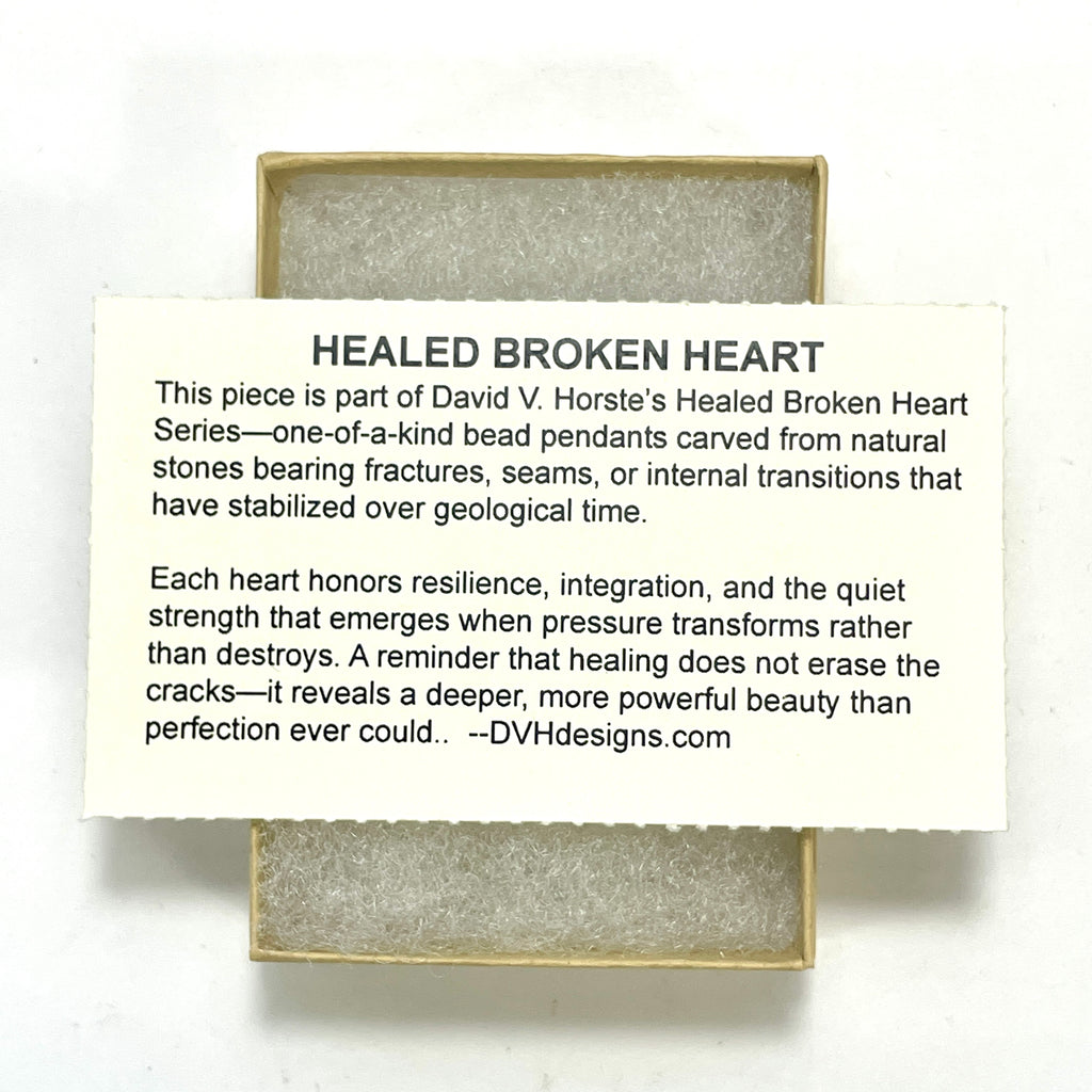 DVH/PC Sonora Sunrise Healed Broken Heart Bead Chrysocolla Cuprite 58x44x11mm 48g (6384) - DVHdesigns