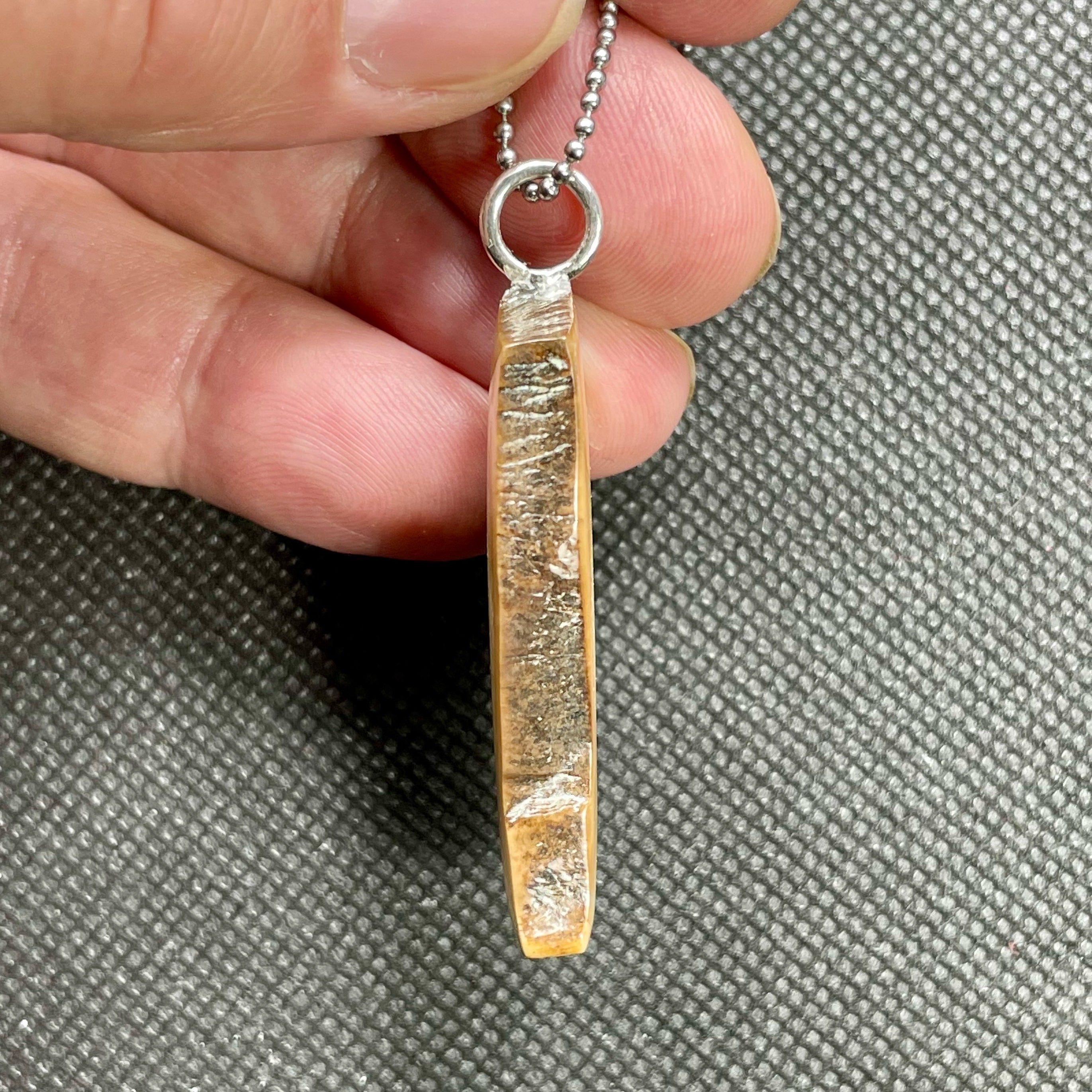Natural Fish Pattern in Fossil Walrus Ivory! Unique Organic Design, Ancient Beauty - DVHdesigns