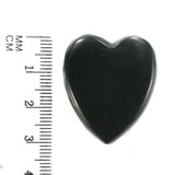 DVH Russian Jet Heart Bead Mourning Jewelry (5820)