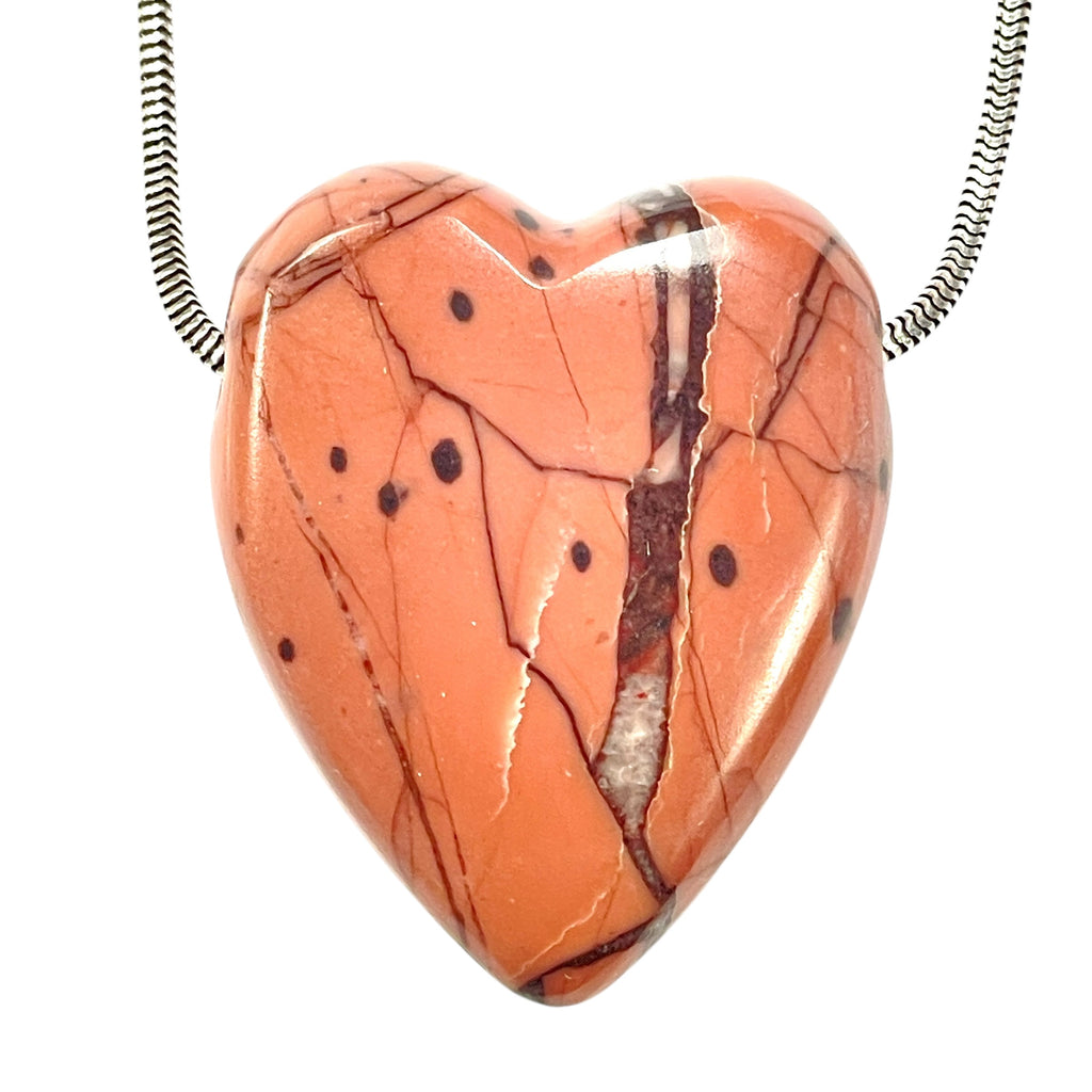 DVH Kona Dolomite Michigan Healed Broken Heart Bead Stromatolite 38x32x12mm (6273) - DVHdesigns