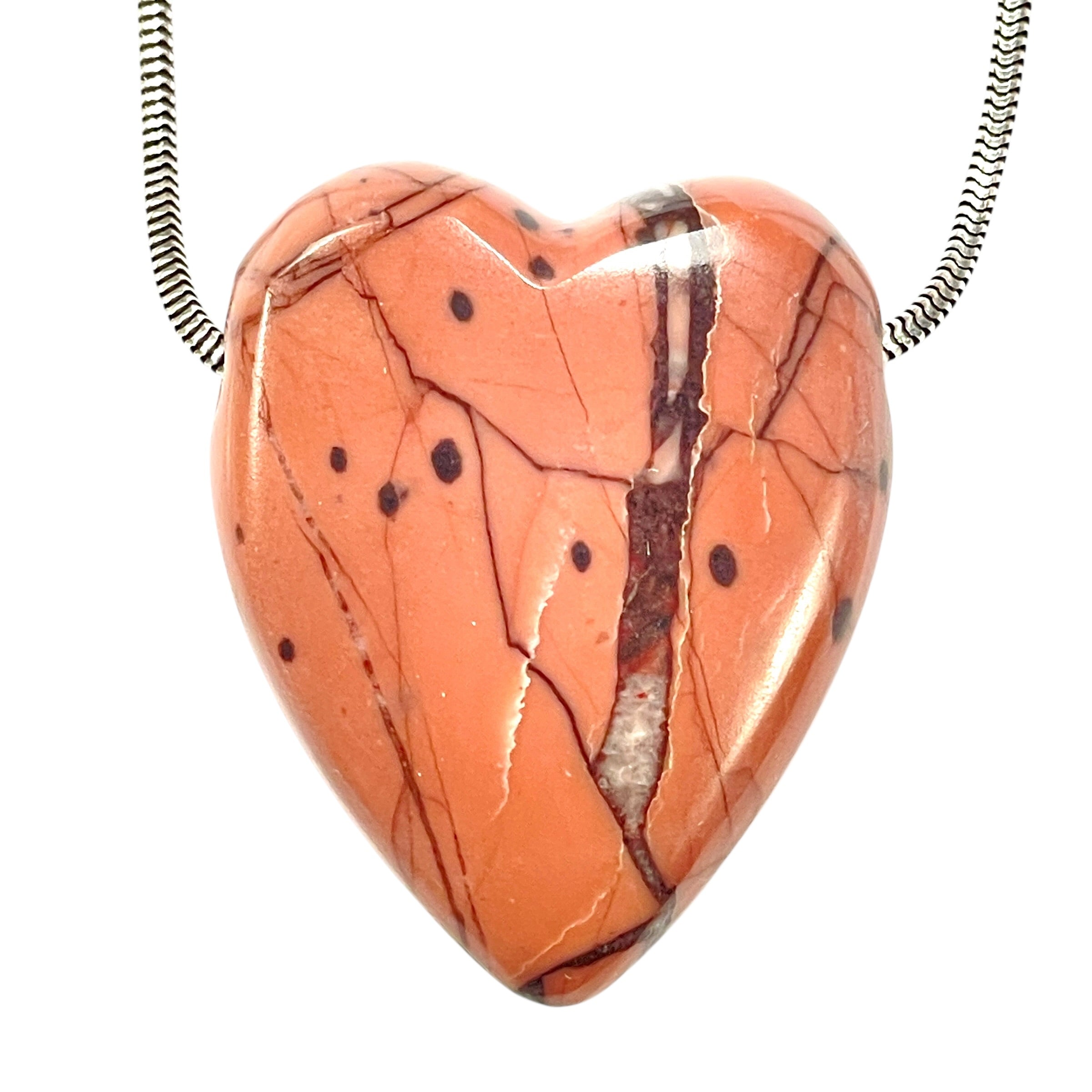 DVH Kona Dolomite Michigan Healed Broken Heart Bead Stromatolite 38x32x12mm (6273) - DVHdesigns