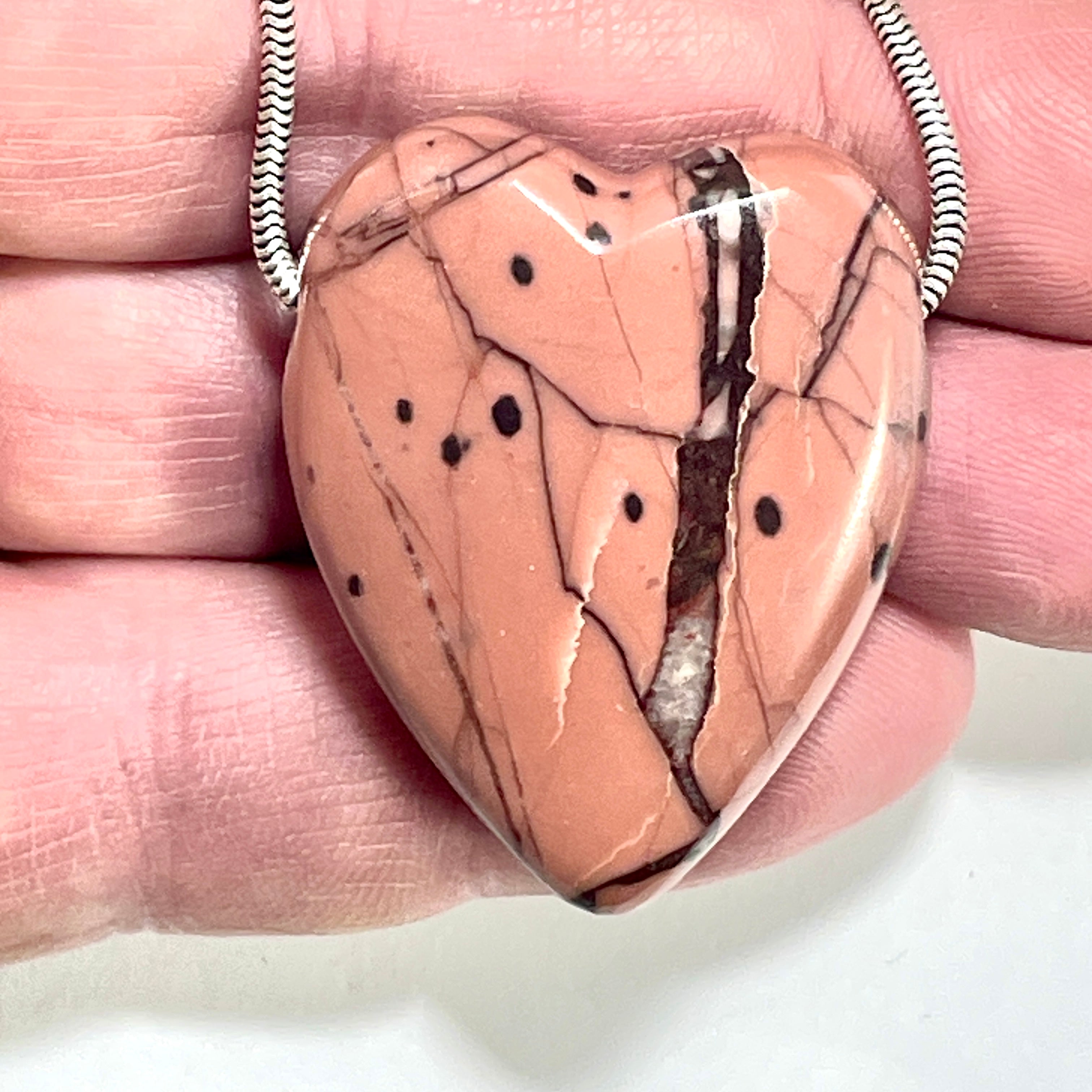 DVH Kona Dolomite Michigan Healed Broken Heart Bead Stromatolite 38x32x12mm (6273) - DVHdesigns