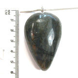 DVH Labradorite Yoni Heart Pendant Goddess 55x36x19mm (5615)