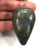 DVH Labradorite Yoni Heart Pendant Goddess 62x40x17mm (5695)