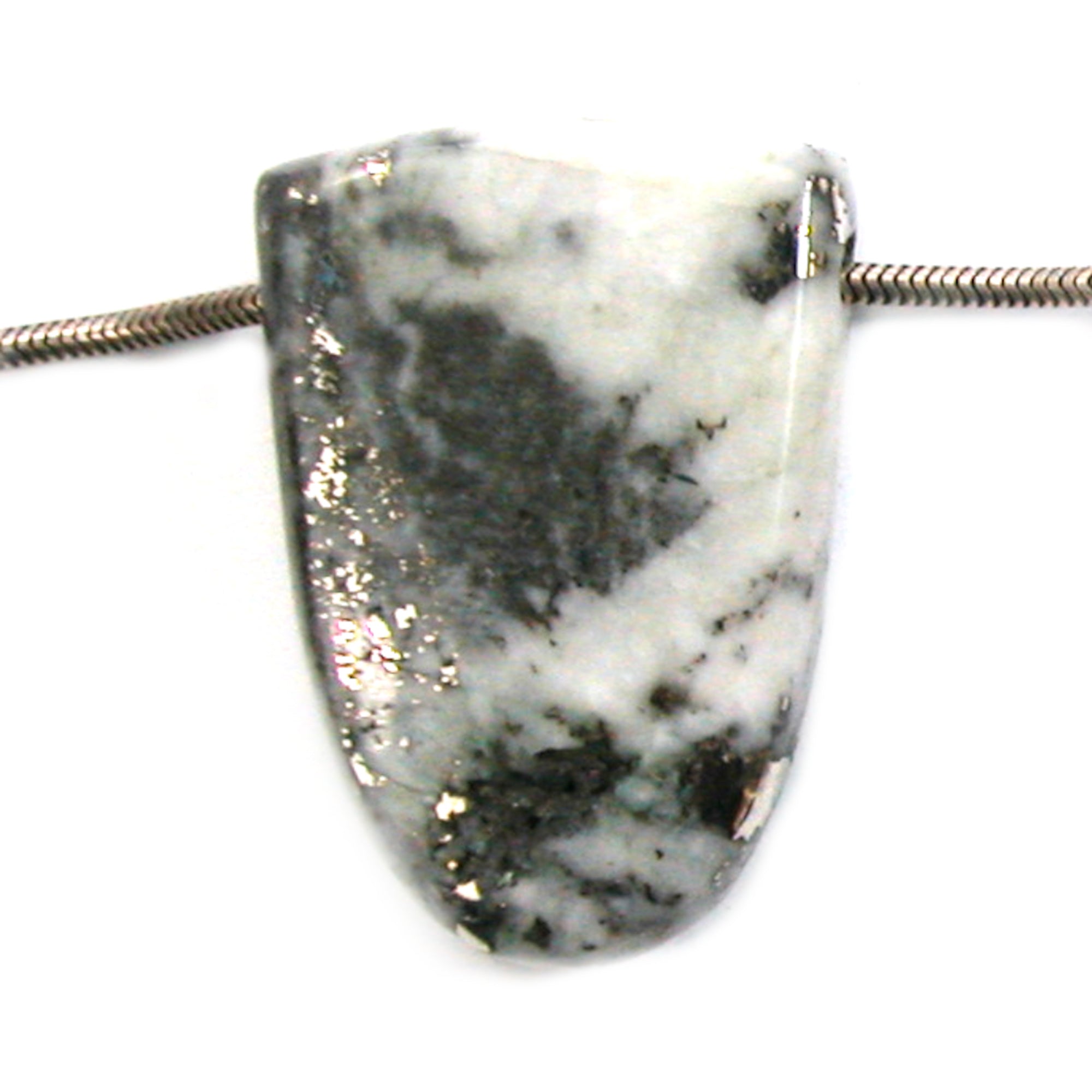 DVH 117ct Rare Michigan Mohawkite Bead Pendant Copper Ore Quartz 40x27x10mm (5758) - DVHdesigns