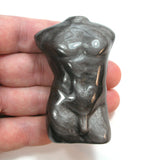 DVH Silver Sheen Obsidian Male Torso 3" David Nude Statute (5206)
