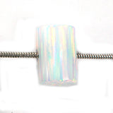 DVH 11ct White Bello Opal Bead Pendant Synthetic OOAK Big Hole 16x10x10 (5781)