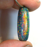 DVH 28ct Bello Opal Bead Pendant Synthetic OOAK Big Hole 31x16x10mm (5803)