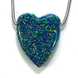 DVH 25ct Black Bello Opal Bead Pendant Synthetic OOAK Big Hole 28x23x9mm (5894)