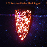 DVH 18ct Mosaic Bello Opal Bead Synthetic UV Reactive Black Light 27x14x10 (5787)