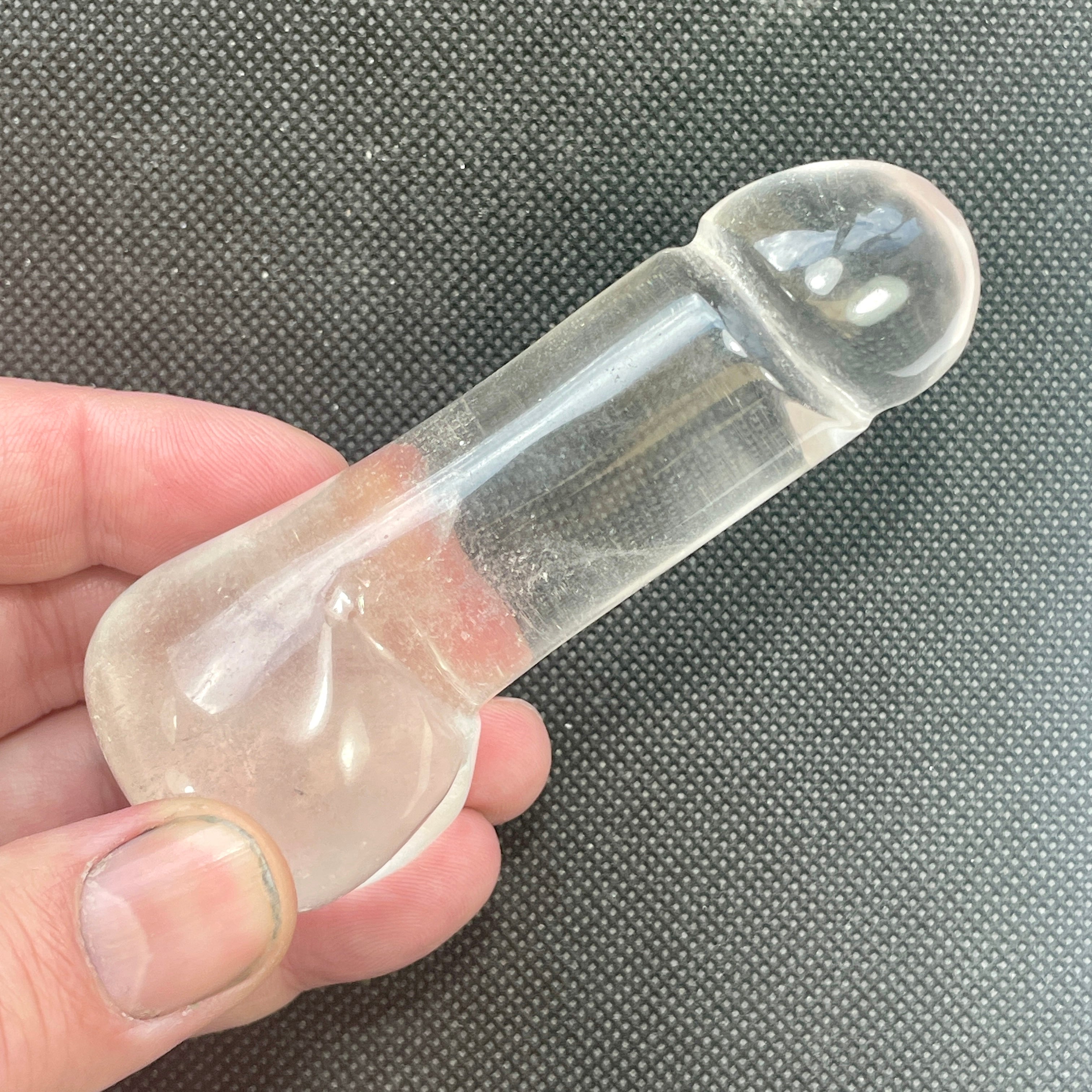 DVH 3.5" Quartz Phallus Natural Crystal Penis Fascinus Sculpture (6343) - DVHdesigns