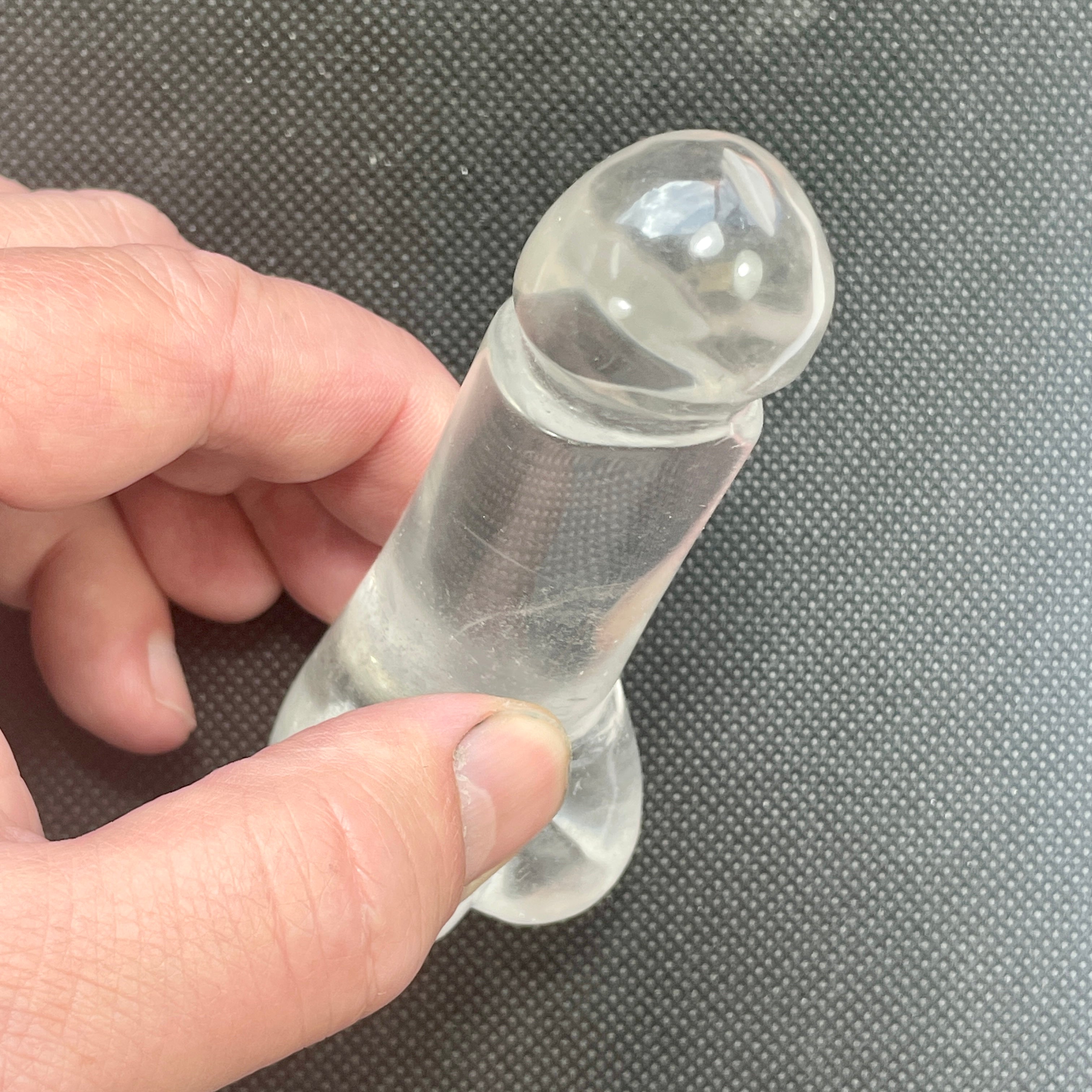 DVH 3.5" Quartz Phallus Natural Crystal Penis Fascinus Sculpture (6343) - DVHdesigns