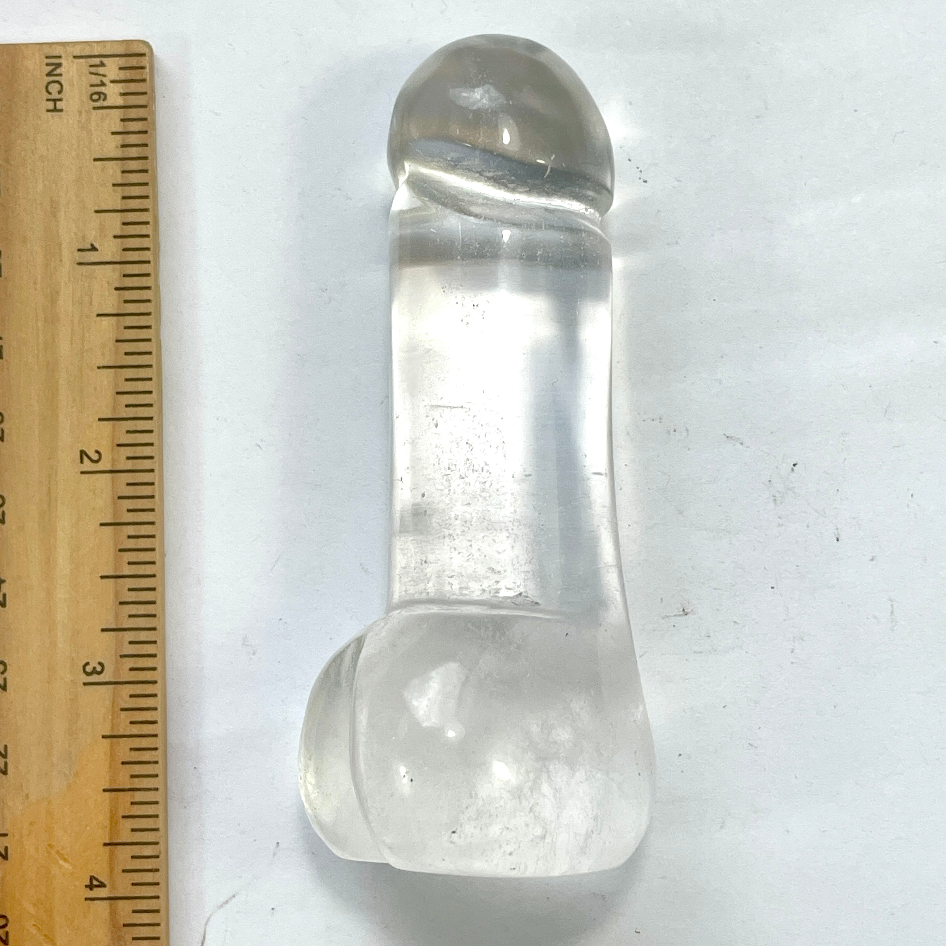 DVH 3.5" Quartz Phallus Natural Crystal Penis Fascinus Sculpture (6343) - DVHdesigns
