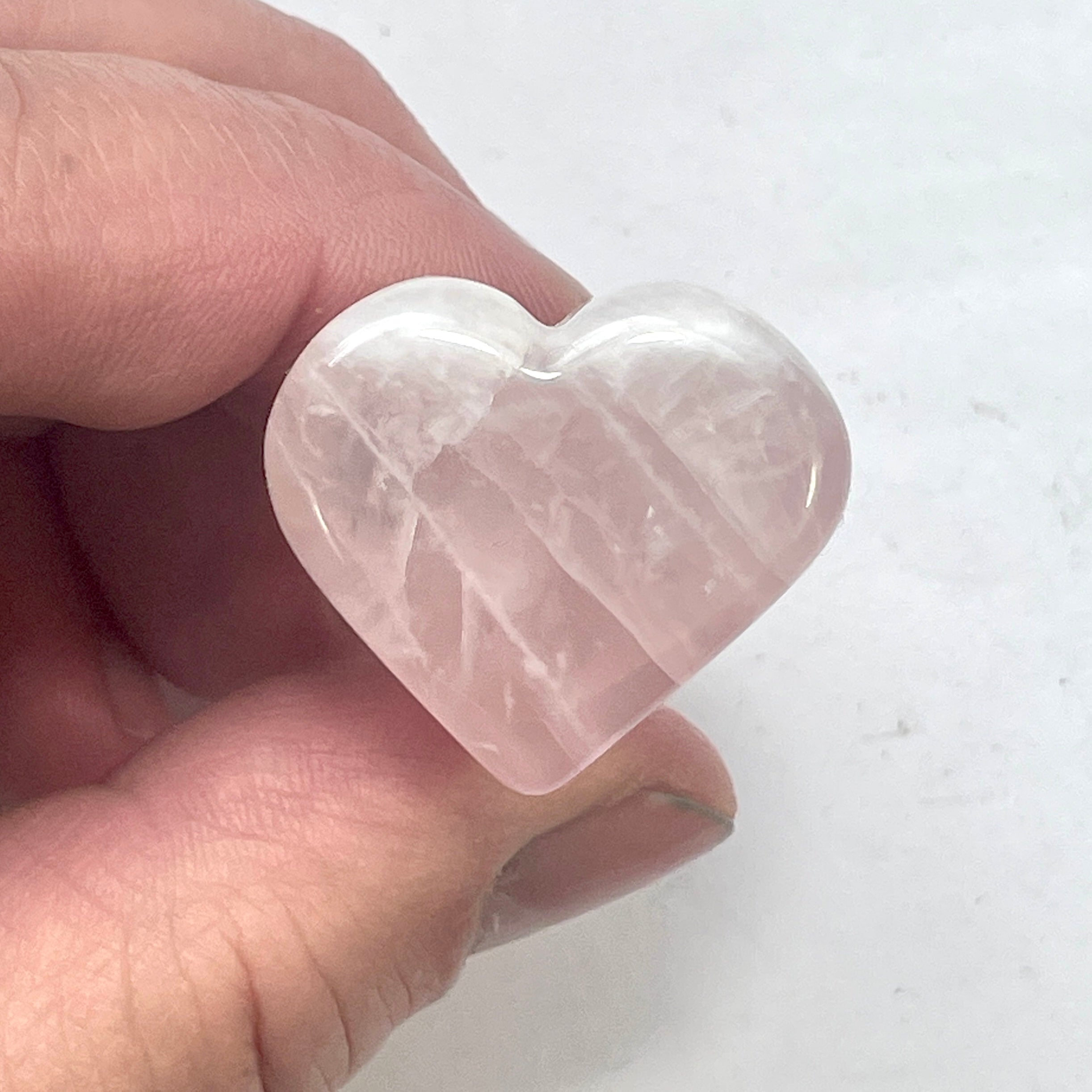 DVH 2.5" Rose Quartz Phallus Natural Crystal Penis Fascinus Sculpture (6344) - DVHdesigns