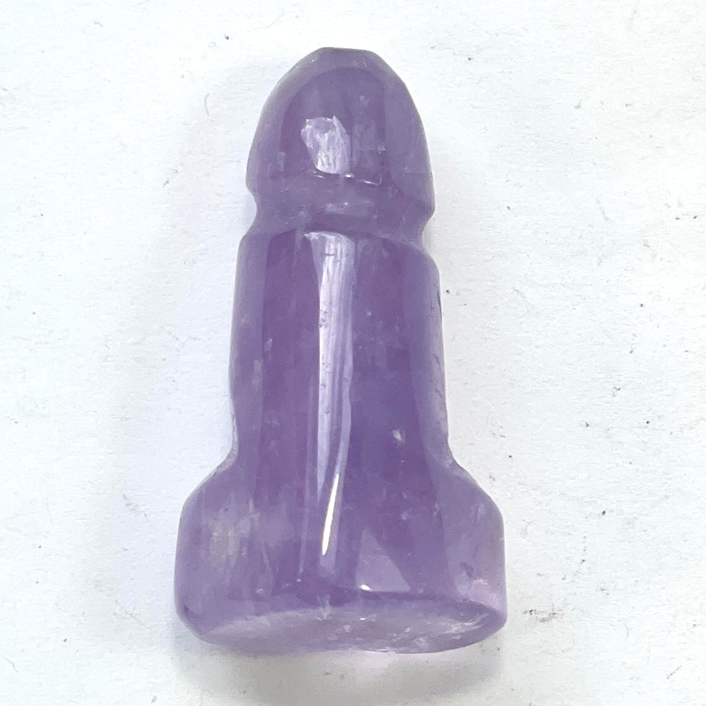 DVH 1.5" Amethyst Quartz Phallus Natural Crystal Penis Fascinus Sculpture (6345) - DVHdesigns