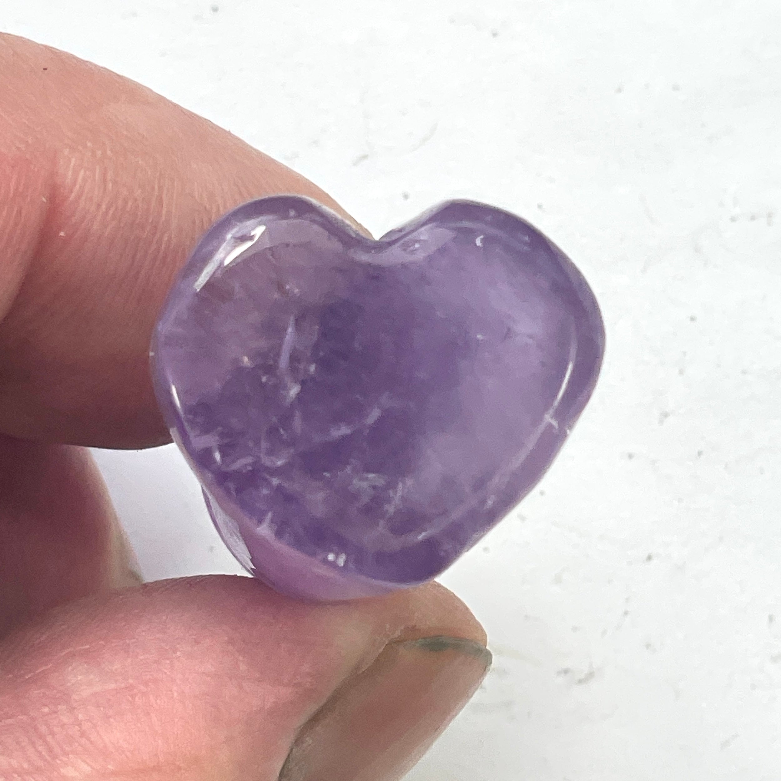 DVH 1.5" Amethyst Quartz Phallus Natural Crystal Penis Fascinus Sculpture (6345) - DVHdesigns