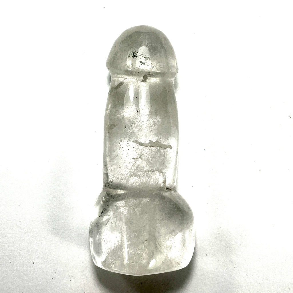 DVH 3.5" Quartz Phallus Natural Crystal Penis Fascinus Sculpture 5oz (6416) - DVHdesigns