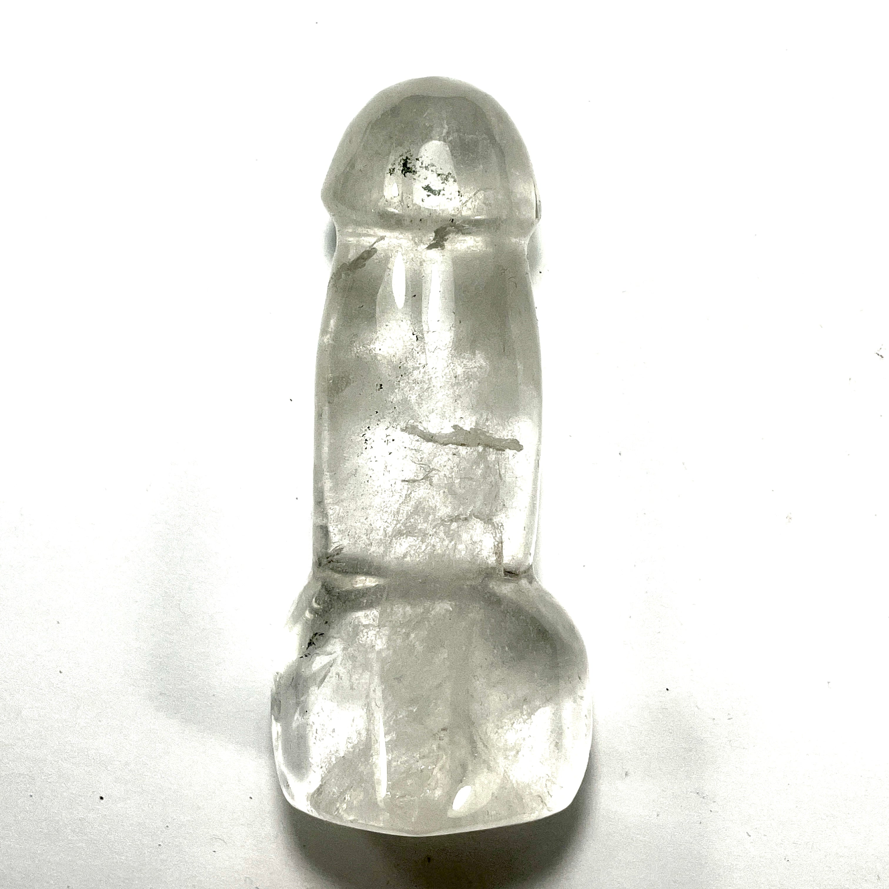 DVH 3.5" Quartz Phallus Natural Crystal Penis Fascinus Sculpture 5oz (6416) - DVHdesigns