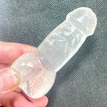 DVH 3.5" Quartz Phallus Natural Crystal Penis Fascinus Sculpture 5oz (6416) - DVHdesigns