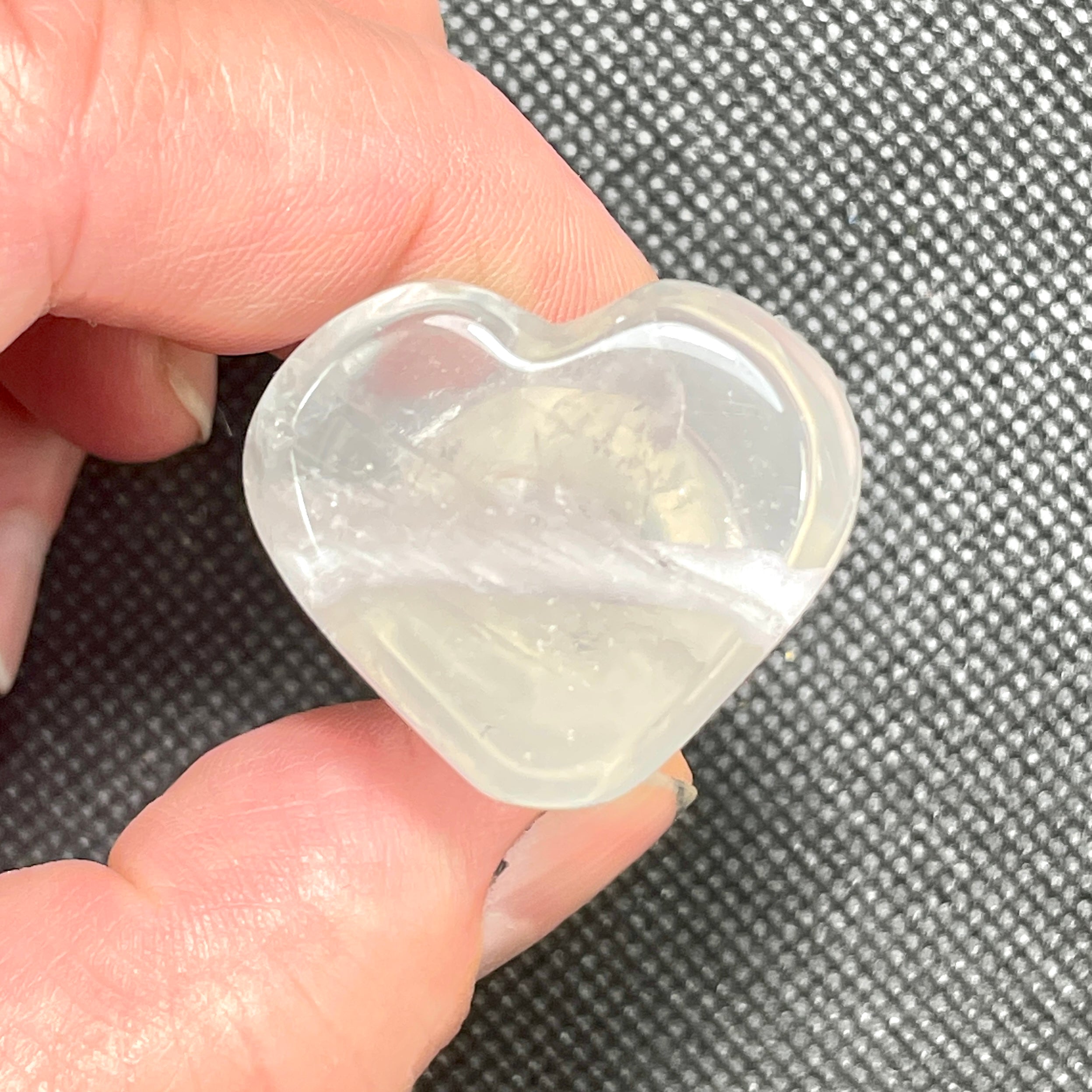 DVH 2.5" Quartz Phallus Natural Crystal Penis Fascinus Bead Pendant (6455)