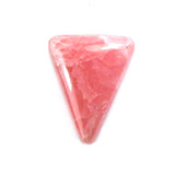 DVH Natural Rhodochrosite Cabochon Freeform Argentina 22x17x4mm (5679)