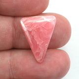 DVH Natural Rhodochrosite Cabochon Freeform Argentina 22x17x4mm (5679)