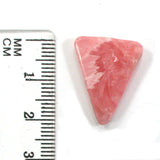 DVH Natural Rhodochrosite Cabochon Freeform Argentina 22x17x4mm (5679)