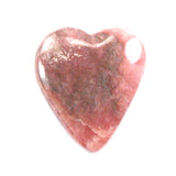 DVH Natural Rhodochrosite Heart Cabochon Freeform 30x27x5mm (5680)